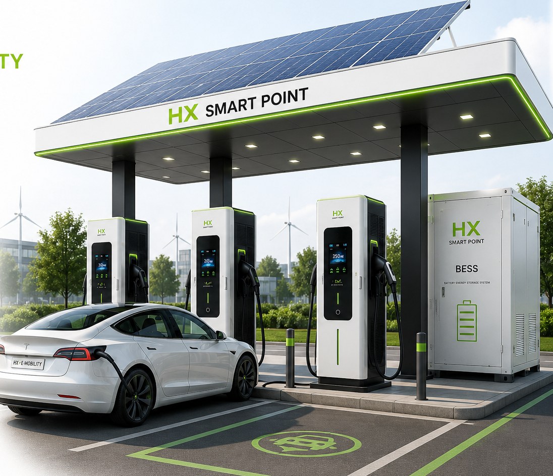 HX SOLAR MOBILITY — HPC + Industrial BESS
